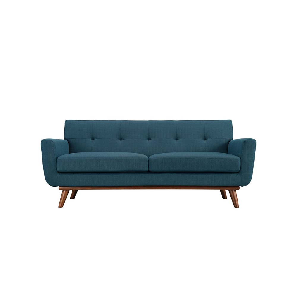 Simple Wood Combine With Leather Chair